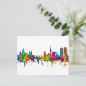 Praag (Praag) Tsjechië Skyline Briefkaart (Staand voorkant)