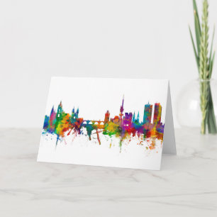 Praag (Praag) Tsjechië Skyline Kaart