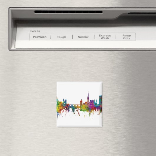 Praag (Praag) Tsjechië Skyline Magneet (Insitu (Vaatwasser))