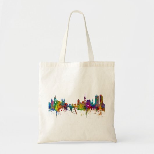 Praag (Praag) Tsjechië Skyline Tote Bag (Voorkant)