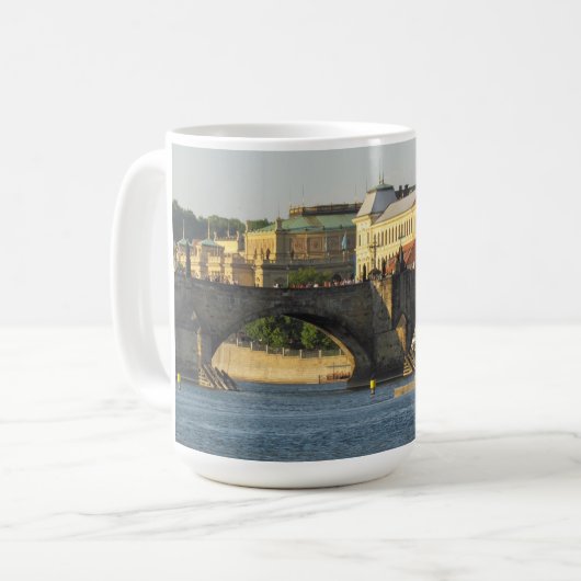 Praag/Praha aangepaste mok - kies stijl, kleur (Voorkant links)