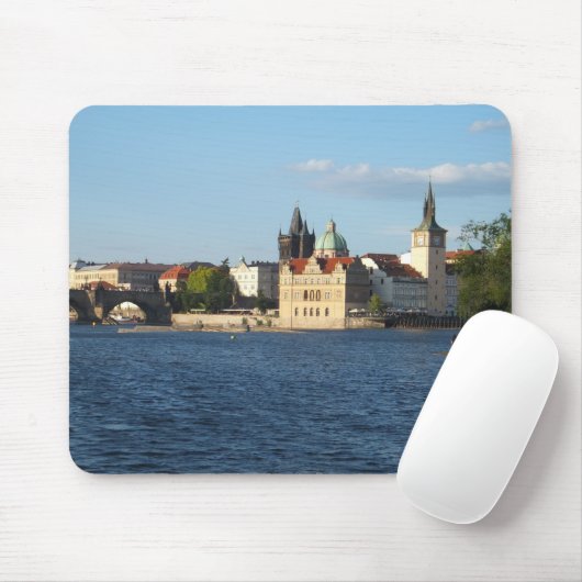 Praag/Praha aangepaste mousepad Muismat (Met muis)
