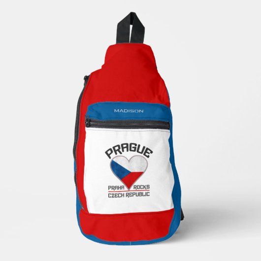 Praag / Praha aangepaste naam Sling Bag (Voorkant)
