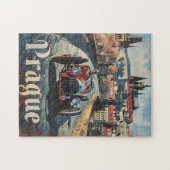 Praag  raceauto legpuzzel (Horizontaal)