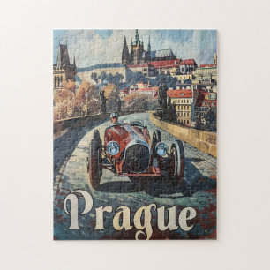 Praag  raceauto legpuzzel