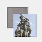 Praag Reizen Foto Souvenir Koelkast Magneet (Voorkant / Achterkant)