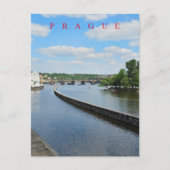 Praag rivier Vltava uitzicht briefkaart (Voorkant)