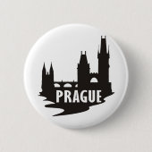 Praag Ronde Button 5,7 Cm (Voorkant)