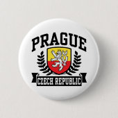 Praag Ronde Button 5,7 Cm (Voorkant)