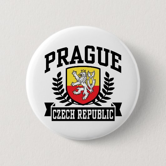 Praag Ronde Button 5,7 Cm (Voorkant)
