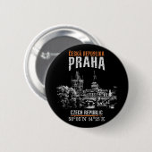 Praag Ronde Button 5,7 Cm (Voorkant /achterkant)