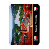 Praag Roofs & Vltava River views/Vyšehrad Magneet (Verticaal)