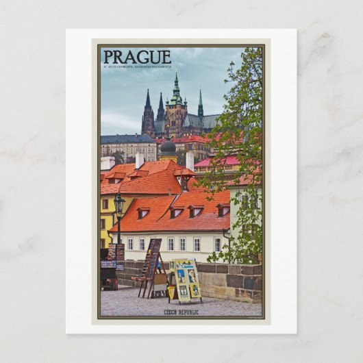 Praag - St. Vitus Cathedraal Briefkaart (Voorkant)