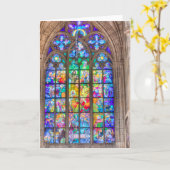 Praag - St. Vitus Glas in lood Window Kaart (Gele Bloem)