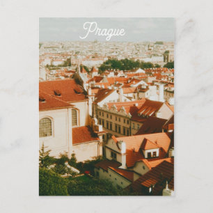 Praag stadsgezicht souvenir feestdagenkaart