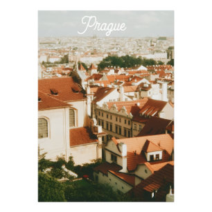 Praag stadsgezicht souvenir foto afdruk