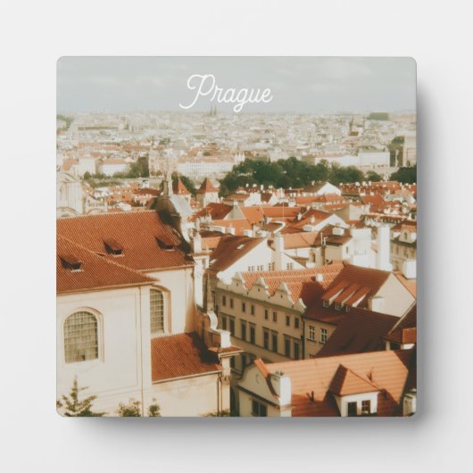 Praag stadsgezicht souvenir fotoplaat (Voorkant)