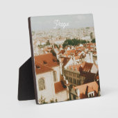 Praag stadsgezicht souvenir fotoplaat (Voorkant)