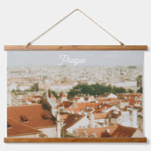 Praag stadsgezicht Souvenir Hangend Wandkleed (Voorkant)