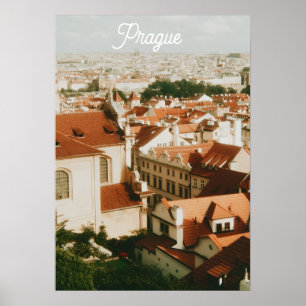 Praag stadsgezicht souvenir poster