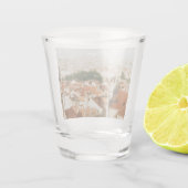 Praag stadsgezicht souvenir shot glas (Achterkant)