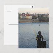 Praag standbeeld briefkaart (Voorkant / Achterkant)
