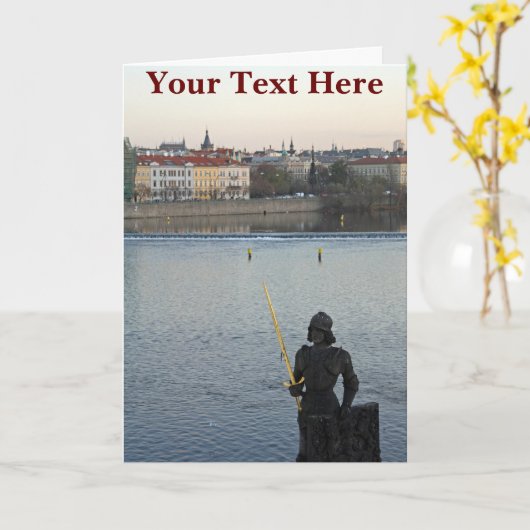  Praag standbeeld Kaart (Gele Bloem)