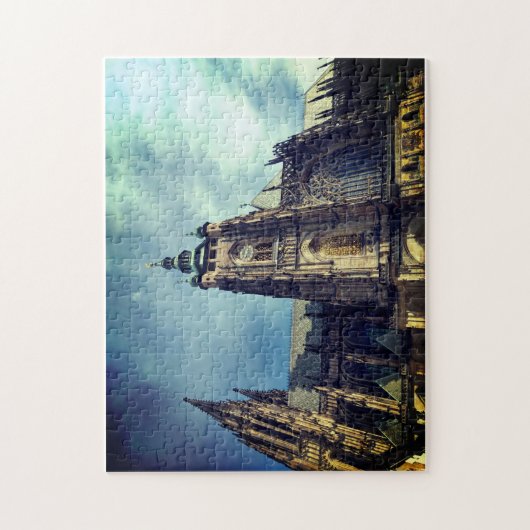 Praag-thema puzzel legpuzzel (Verticaal)