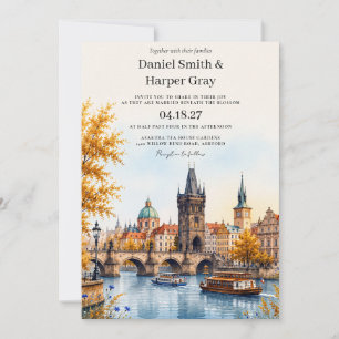 Praag Tsjechië Bestemming Huwelijk Kaart