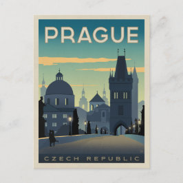 Praag, Tsjechië Briefkaart