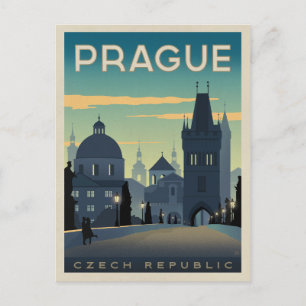 Praag, Tsjechië Briefkaart