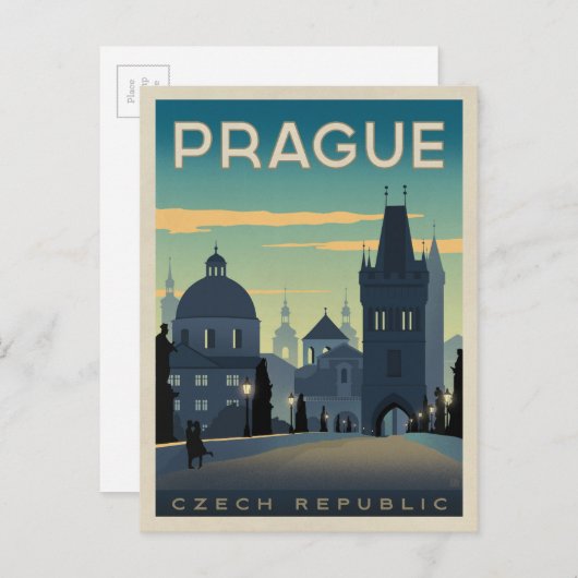 Praag, Tsjechië Briefkaart (Voorkant / Achterkant)