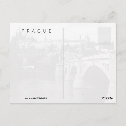 Praag, Tsjechië Briefkaart (Achterkant)