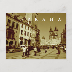 Praag, Tsjechië Briefkaart