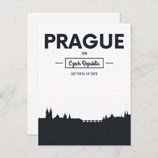 Praag, Tsjechië Briefkaart (Voorkant / Achterkant)