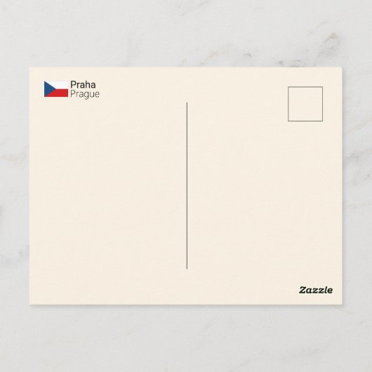 Praag - Tsjechië Briefkaart (Achterkant)