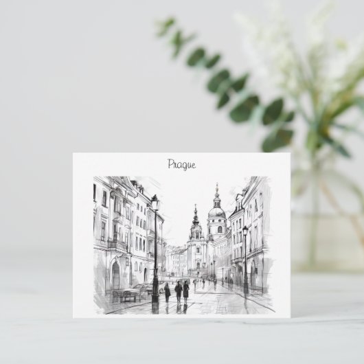 Praag Tsjechië Briefkaart (Staand voorkant)