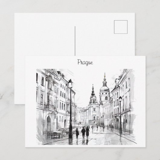 Praag Tsjechië Briefkaart (Voorkant / Achterkant)