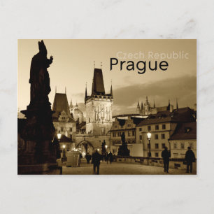 Praag, Tsjechië Briefkaart