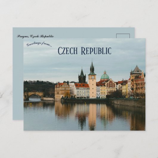 Praag Tsjechië Briefkaart (Voorkant / Achterkant)