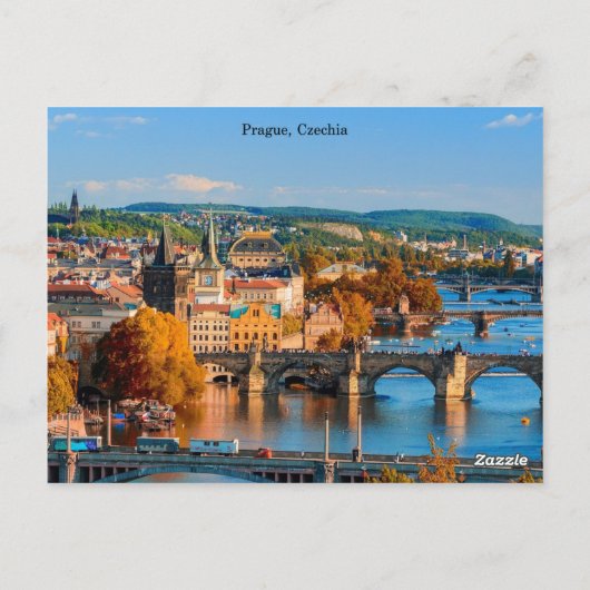 Praag Tsjechië Bruggen Briefkaart (Achterkant)