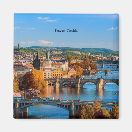 Praag Tsjechië Bruggen Magneet (Voorkant)