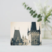 Praag, Tsjechië - Charles Bridge Tower Gate Briefkaart (Staand voorkant)