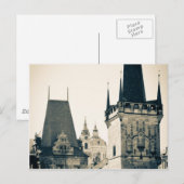 Praag, Tsjechië - Charles Bridge Tower Gate Briefkaart (Voorkant / Achterkant)