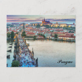 Praag Tsjechië Charles Bridge Travel Photo Briefkaart