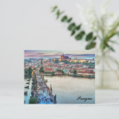 Praag Tsjechië Charles Bridge Travel Photo Briefkaart (Staand voorkant)