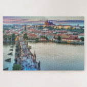 Praag Tsjechië Charles Bridge Travel Photo Legpuzzel (Horizontaal)
