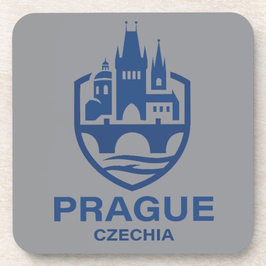 Praag Tsjechië Europa Bier Onderzetter (Voorkant)
