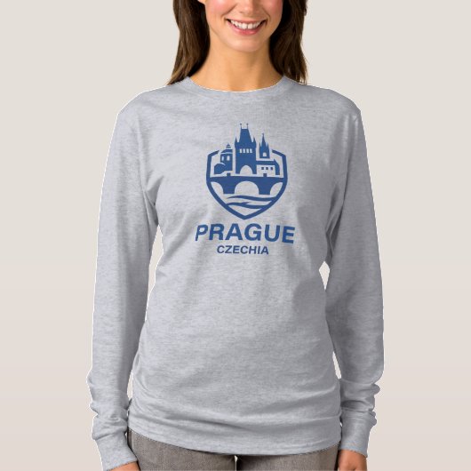 Praag Tsjechië Europa T-shirt (Voorkant)