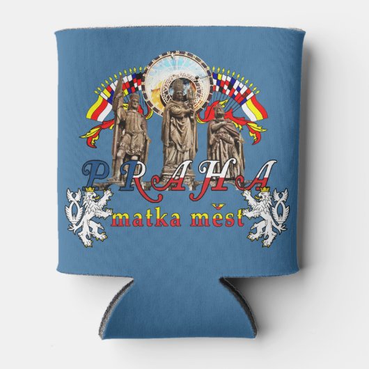 Praag Tsjechië Family Beer Koelbox Blikjeskoeler (Voorkant)